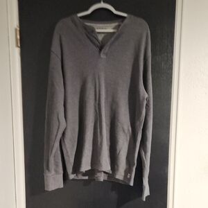 Izod Men's V-Neck Gray Sweater